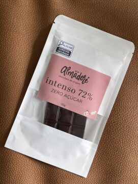 Chocolate 72% sem açúcar